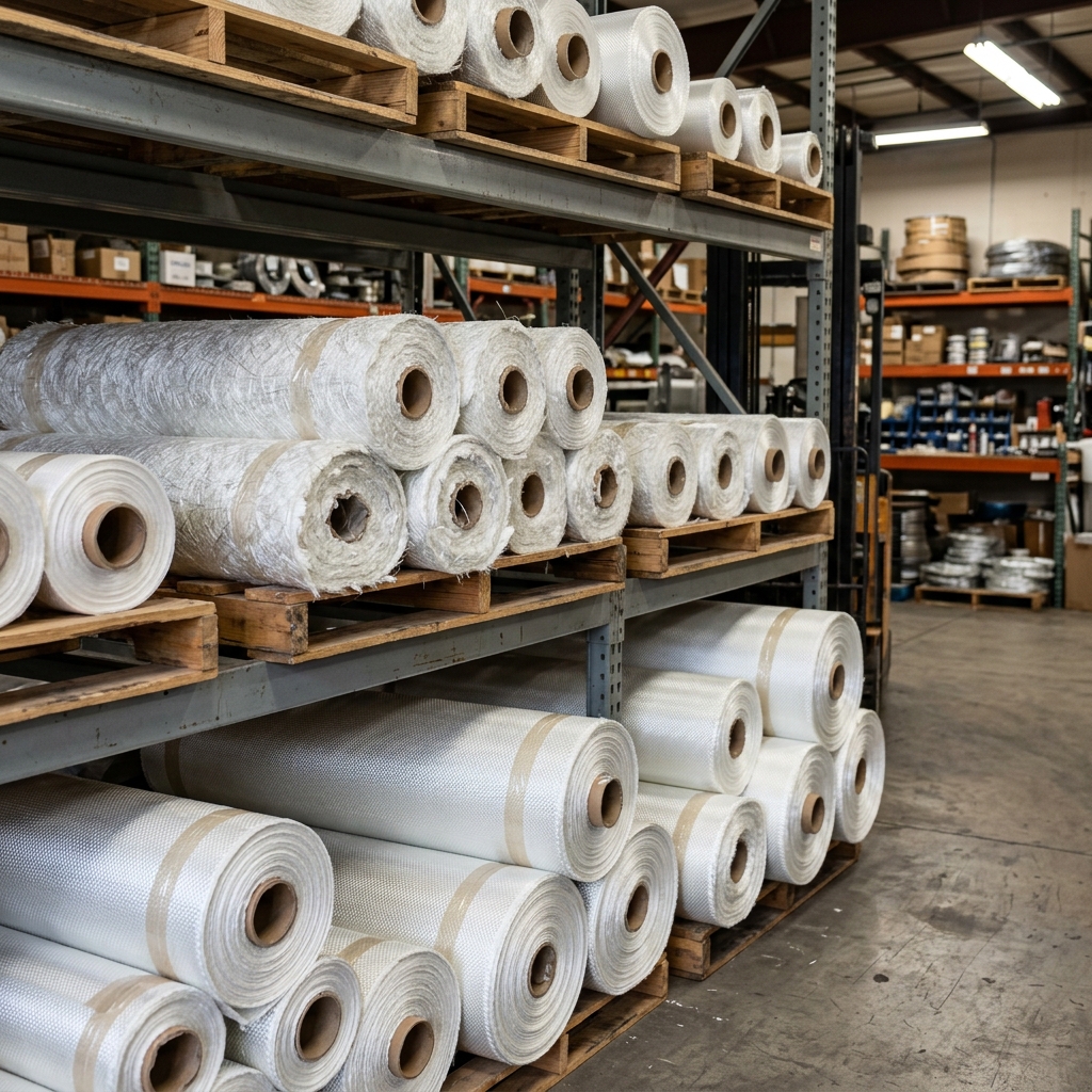 Fibreglass cloth and chopped strand mat reinforcements